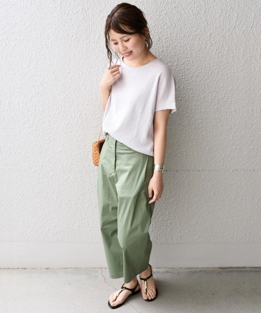 liflattie ships:ワッフルスリーブレストップス