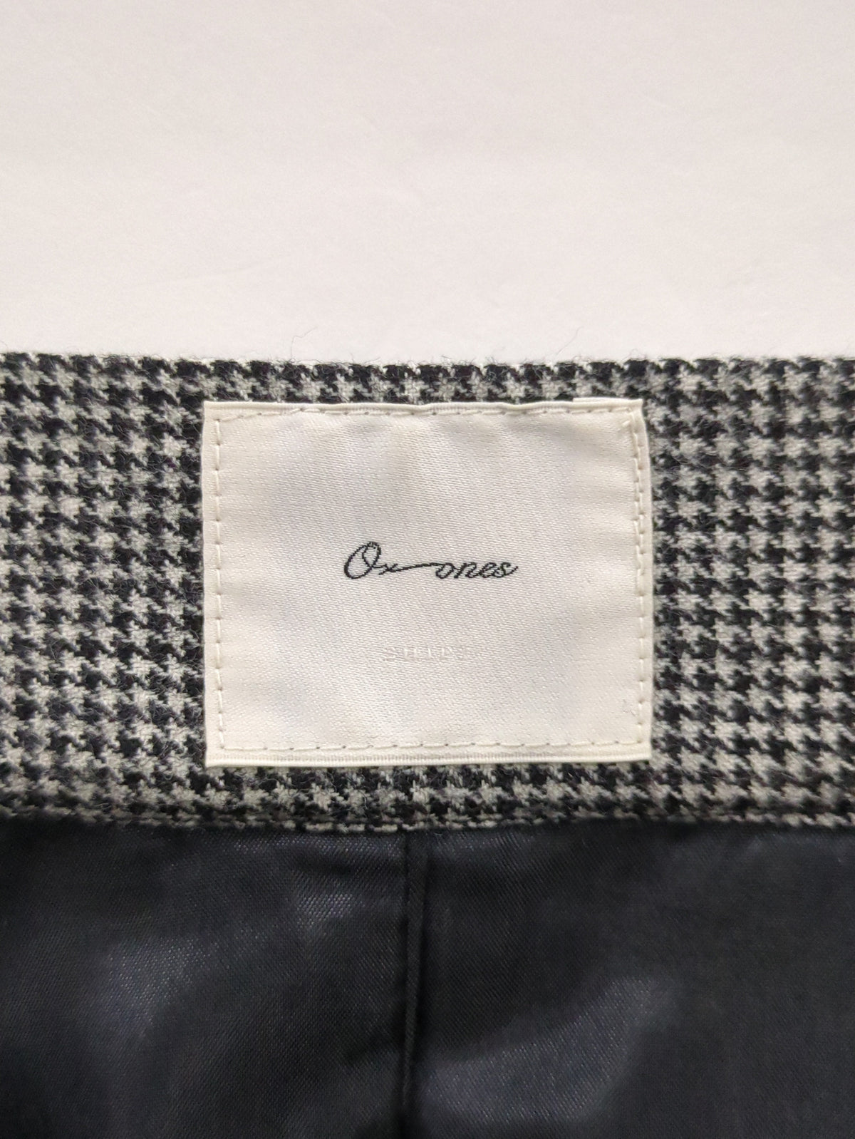 0 x ones:千鳥チェックタックプリーツスカート