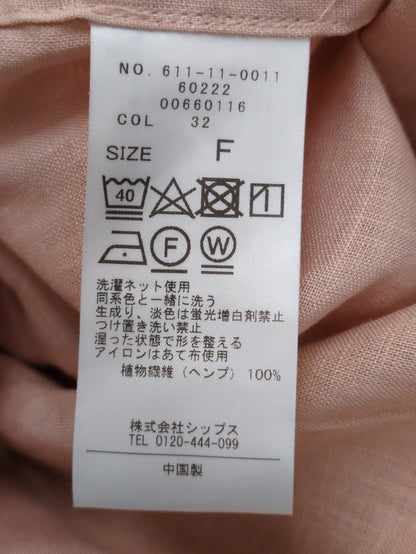 quaranciel:〈洗濯機可能〉ヘンプ シアー オーバー シャツ