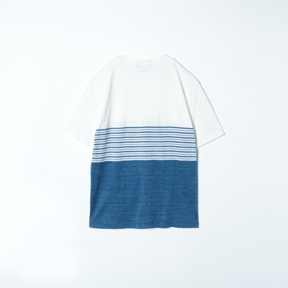 SHIPS JET BLUE:BORDER PANEL T