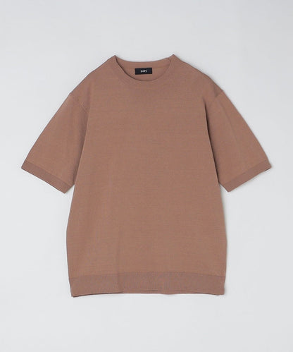 SHIPS: 〈手洗い可能〉 14ゲージ TEXBRID(R) リネン ニット Tシャツ