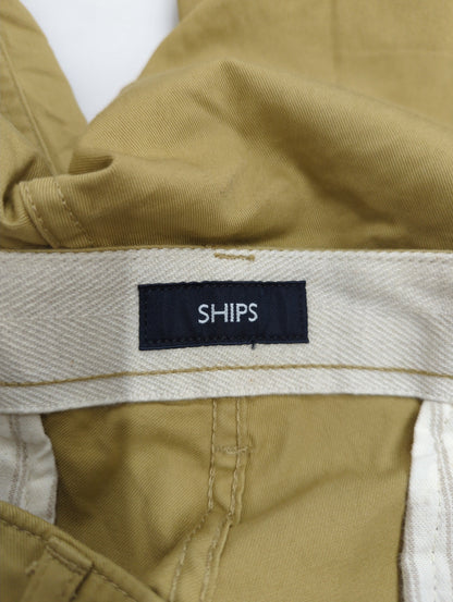 SHIPS:〈抗菌加工〉japan quality カラー テーパード スリム チノパンツ