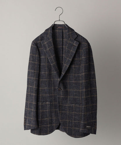 SHIPS: ボノット社生地使用 ブークレ チェック S/3Bジャケット