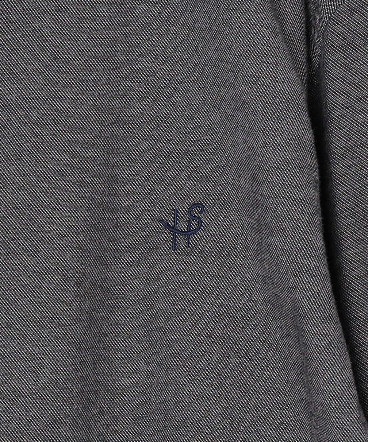 SHIPS: ワンポイント ロゴ エンブロイダリー コットン / レーヨン オックスフォード ボタンダウン シャツ