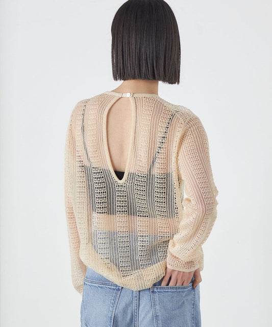 Wai+:〈手洗い可能〉オープンワーク ニット