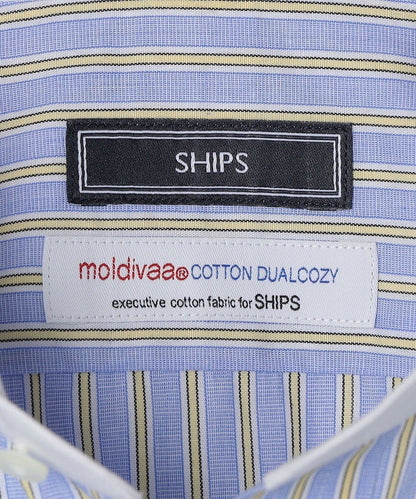 SHIPS: ブリティッシュ オルタネートストライプ クレリック シャツ