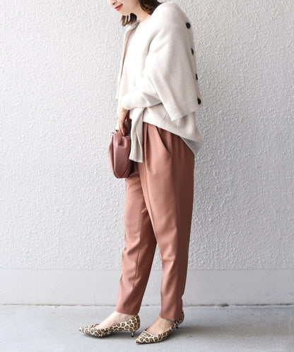 〈手洗い可能〉ストレッチテーパードパンツ