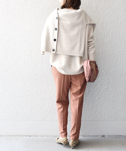 〈手洗い可能〉ストレッチテーパードパンツ