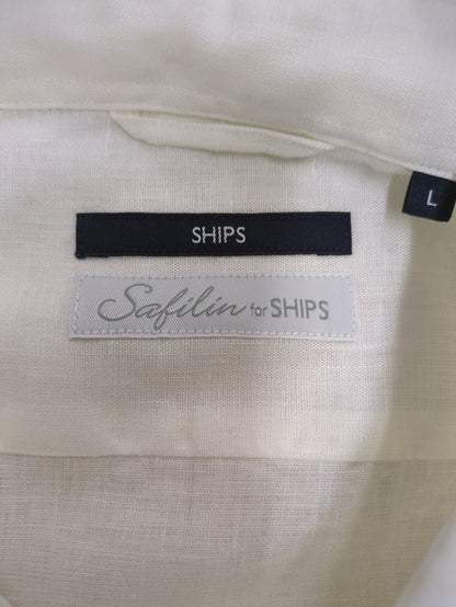 SHIPS: SOLOTEX(R) サフィラン リネン ハイブリッド レギュラーカラーシャツ