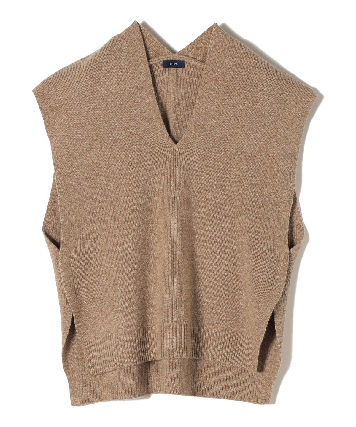 〈手洗い可能〉タスマニアラムウールVネックベスト