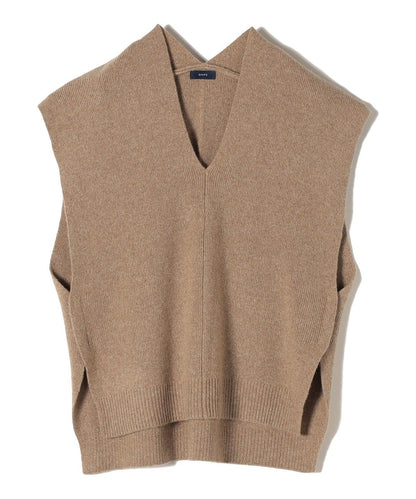 〈手洗い可能〉タスマニアラムウールVネックベスト