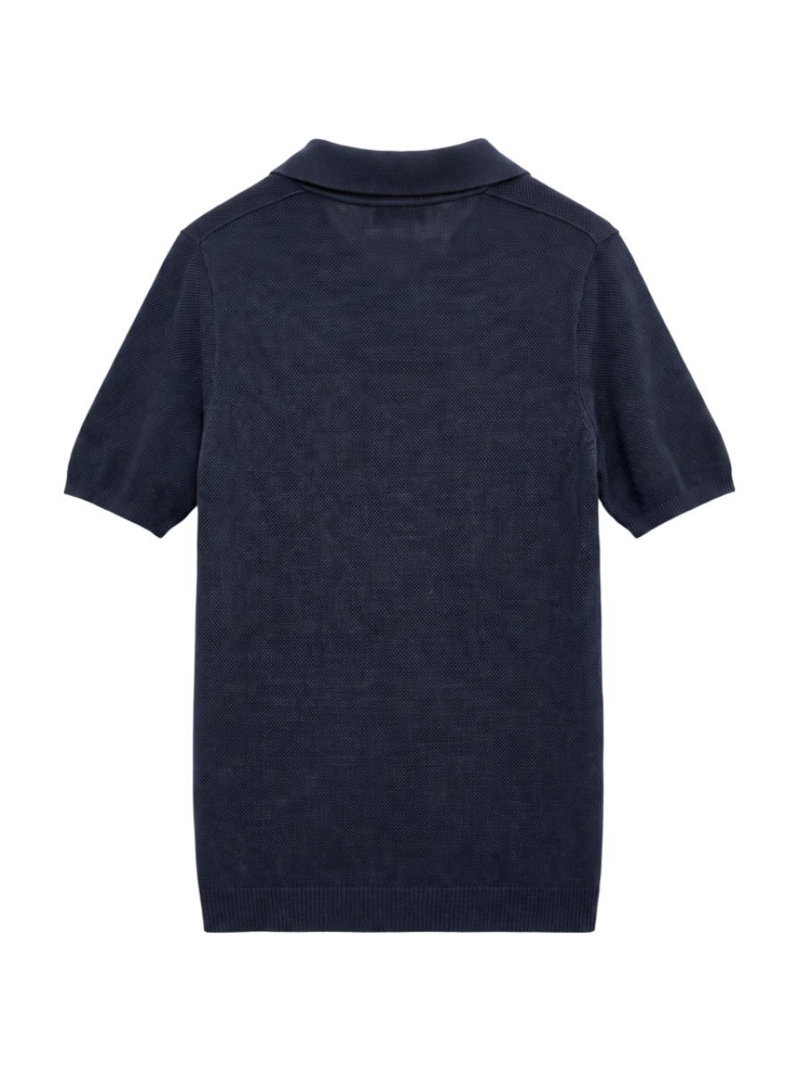 ROBERTO COLLINA: LINEN PIQUE POLO
