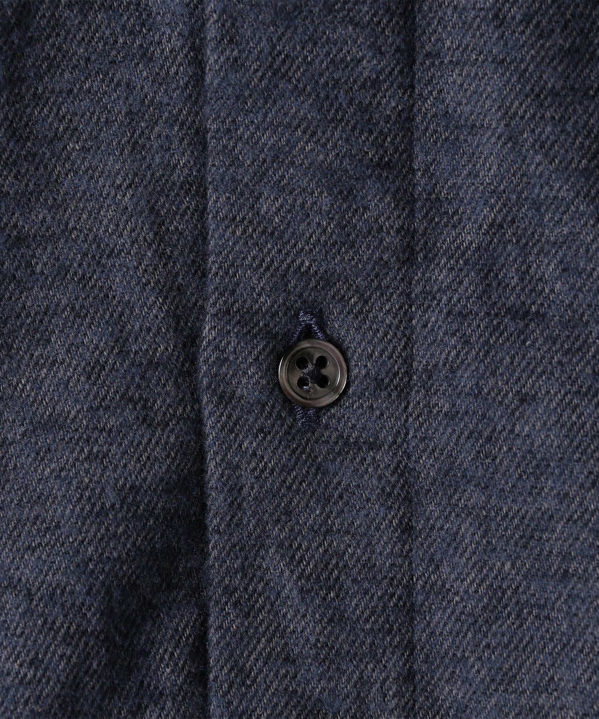 SHIPS JET BLUE: ボタンダウン ネルシャツ ソリッド