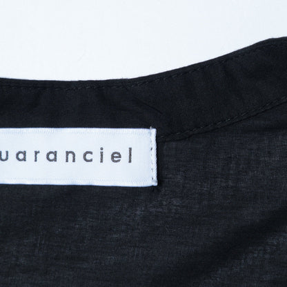 quaranciel:〈手洗い可能〉ボイル Vヨーク フリル シャツ