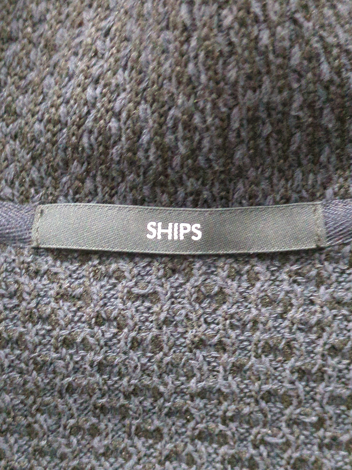 SHIPS: 〈手洗い可能〉コットン ローゲージ ドライバーズ ジップ ニット カーディガン
