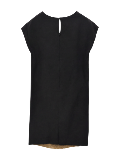LB:TWEED COMBI JERSEY DRESS