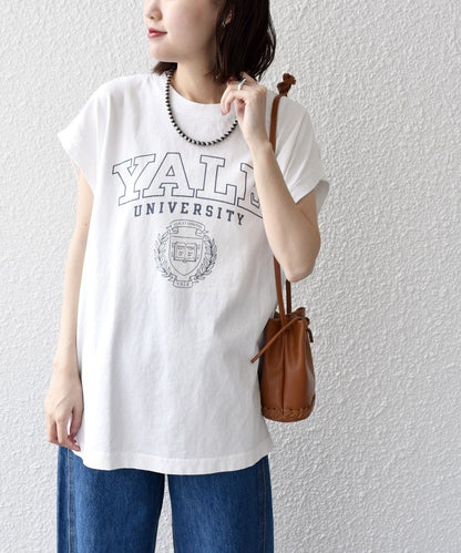 81BRANCA:  カレッジ ノースリーブ TEE