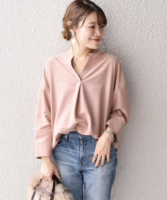 【手洗い可能】コクーンブラウス
