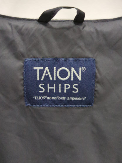 【SHIPS別注】TAION:<手洗い可能> ウール混・ナイロン 切り替え インナー ダウン ジレ (ベスト)