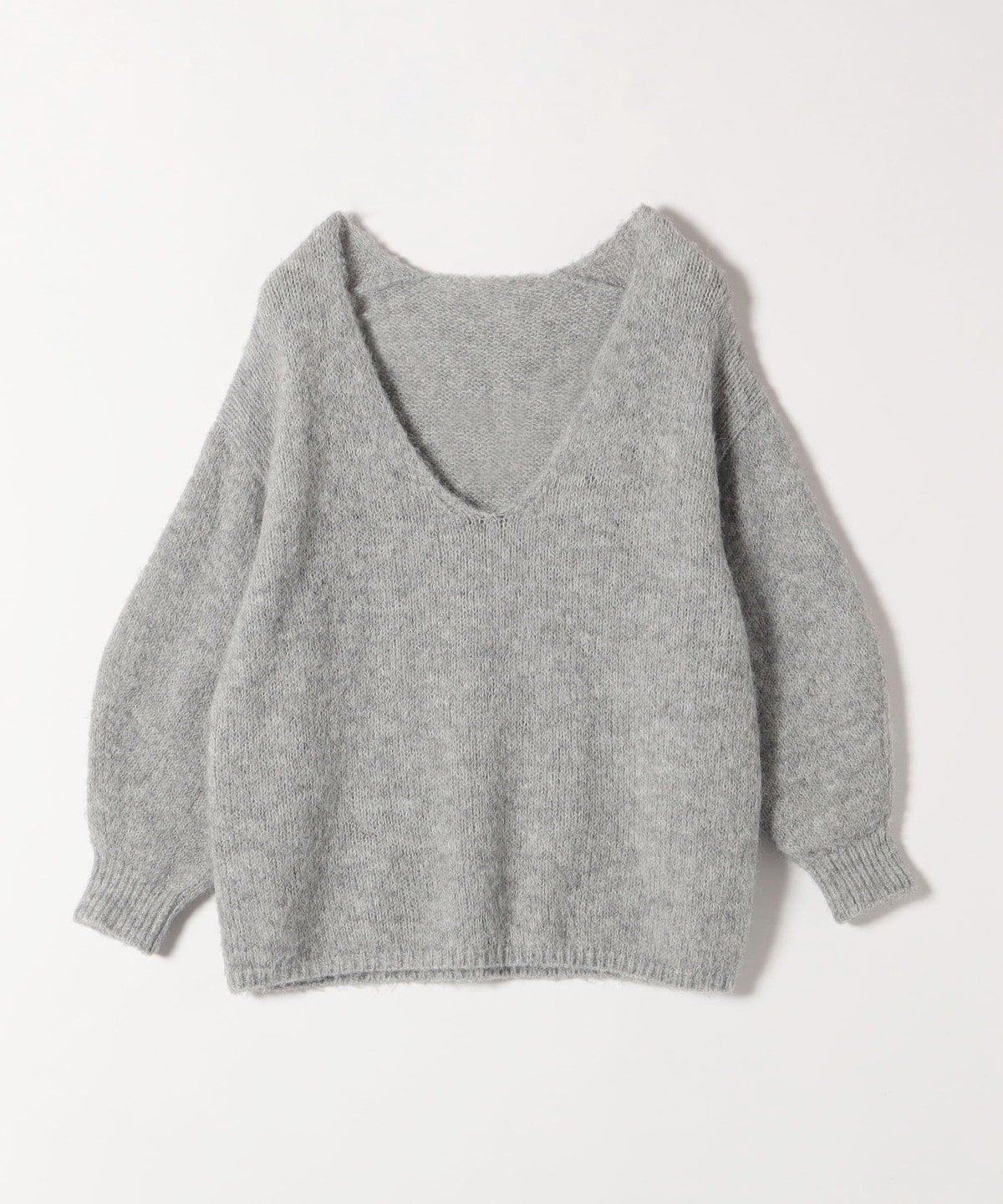 quaranciel:〈洗濯可能〉Vネック ニット ＆ シャツ ワンピース セット