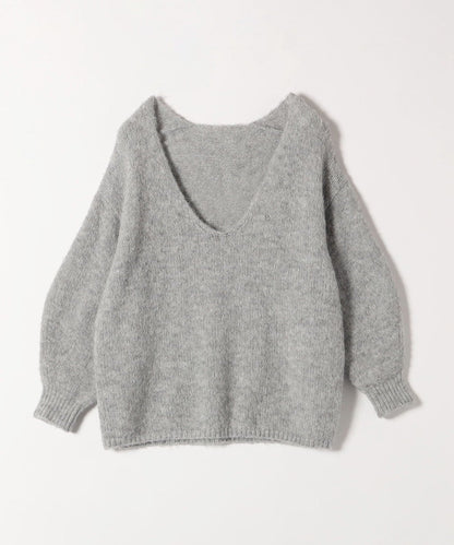 quaranciel:〈洗濯可能〉Vネック ニット ＆ シャツ ワンピース セット
