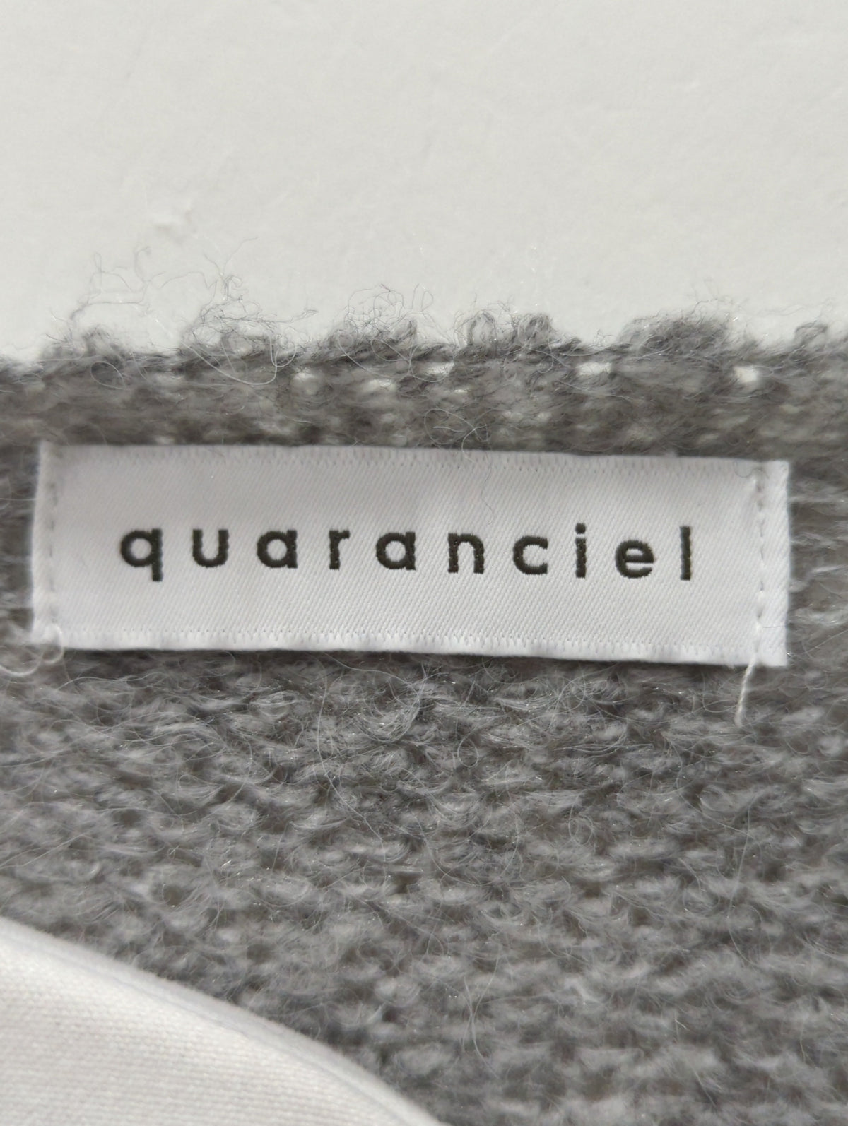quaranciel:〈洗濯可能〉Vネック ニット ＆ シャツ ワンピース セット