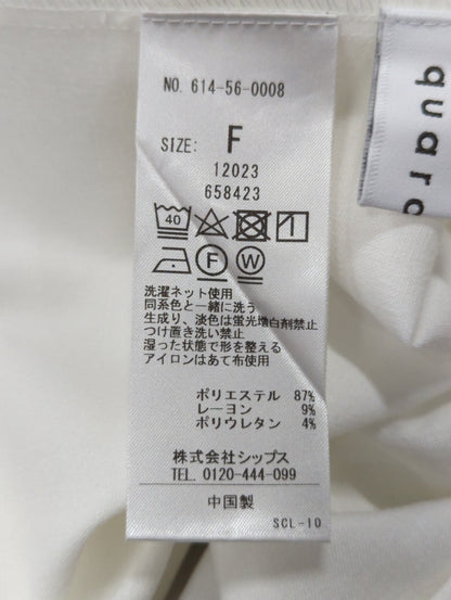 quaranciel:〈洗濯可能〉Vネック ニット ＆ シャツ ワンピース セット