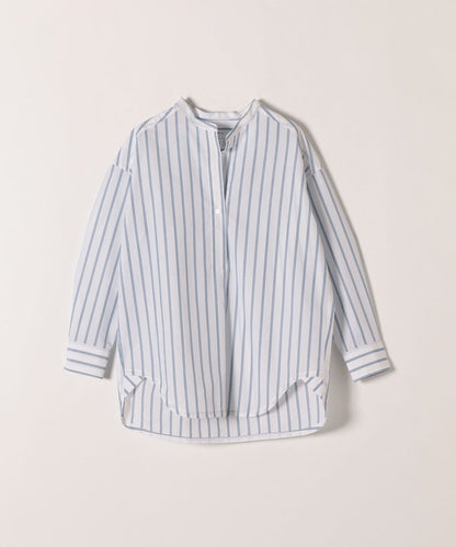 SHIPS any: オーガニック RENU バンドカラー シャツ