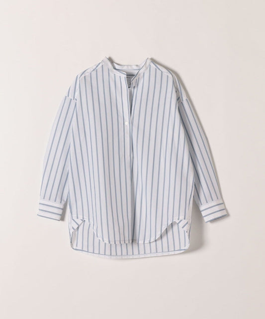 SHIPS any: オーガニック RENU バンドカラー シャツ