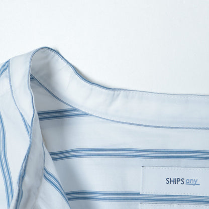 SHIPS any: オーガニック RENU バンドカラー シャツ