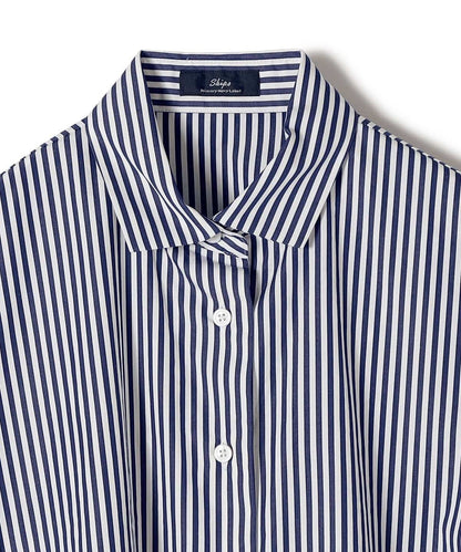 Primary NavyLabel:〈手洗い可能〉ストライプ ビッグ シルエット シャツ