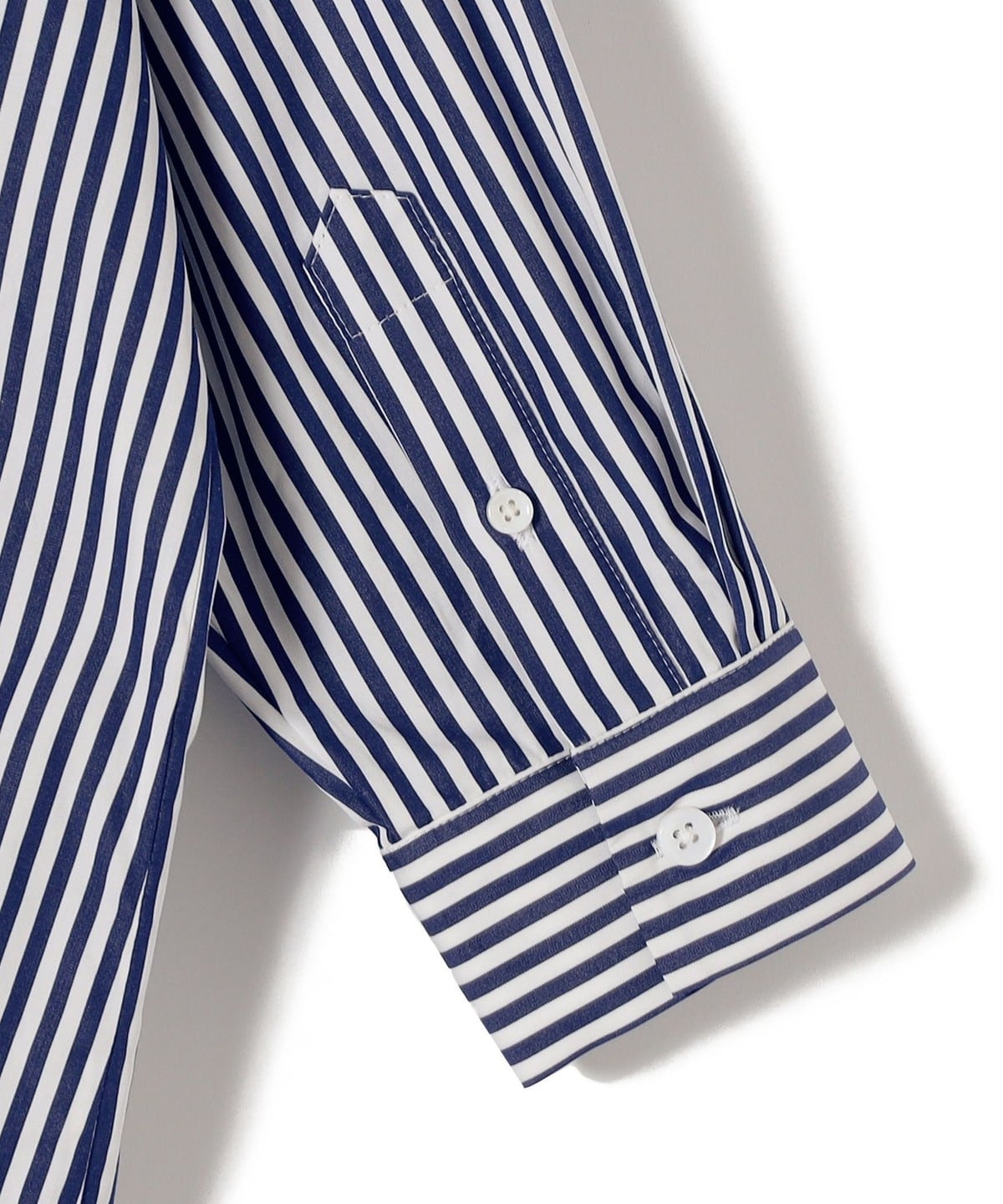 Primary NavyLabel:〈手洗い可能〉ストライプ ビッグ シルエット シャツ