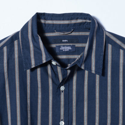 SHIPS: Herdmans コットン/リネン 7スリーブ シャツ due 20SS