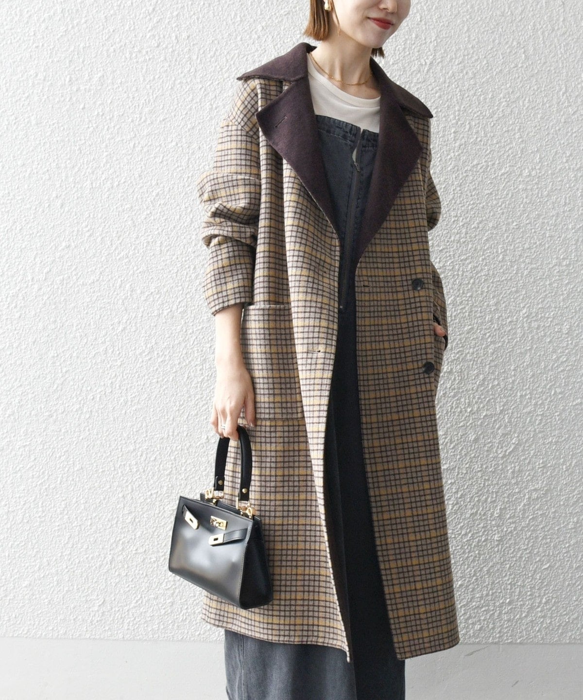 SHIPS any: リバー テーラード ロング コート