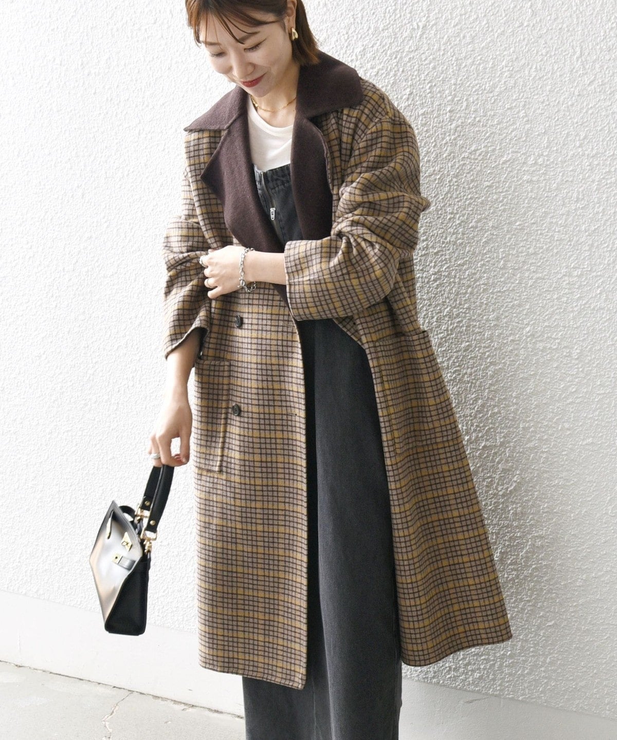 SHIPS any: リバー テーラード ロング コート