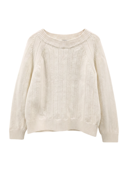 D’ARLES MERINO:ヘリンボーンプルオーバー