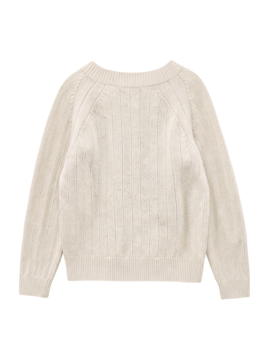 D’ARLES MERINO:ヘリンボーンプルオーバー