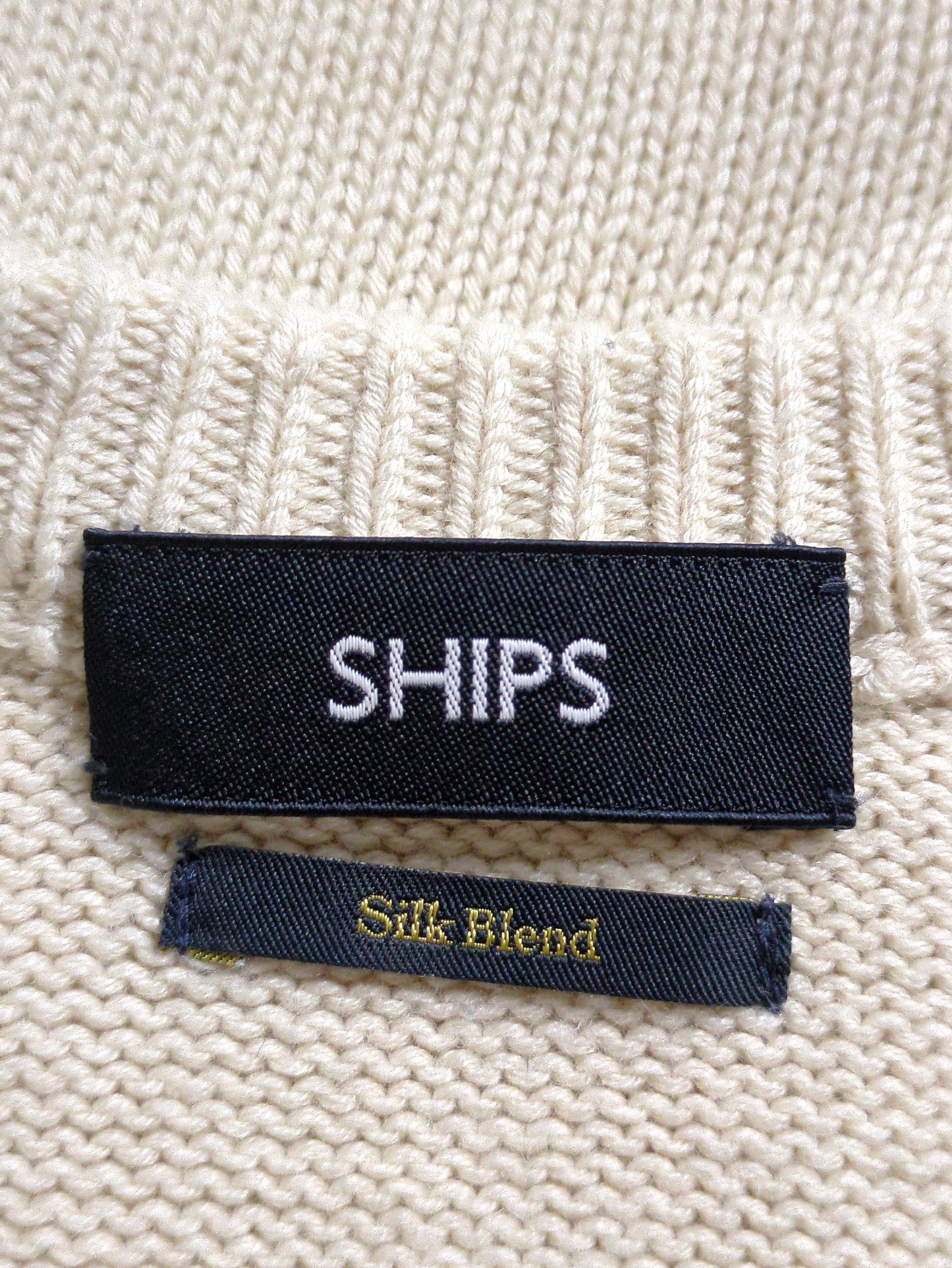 SHIPS: コットン/シルク リラックス プルオーバー ニット