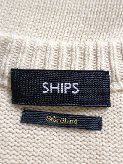 SHIPS: コットン/シルク リラックス プルオーバー ニット