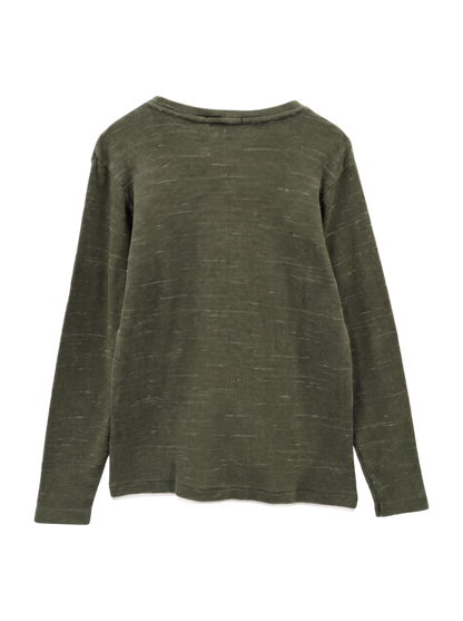 SHIPS: ワッフル フェイクレイヤード クルーネック Tシャツ (ロンT)