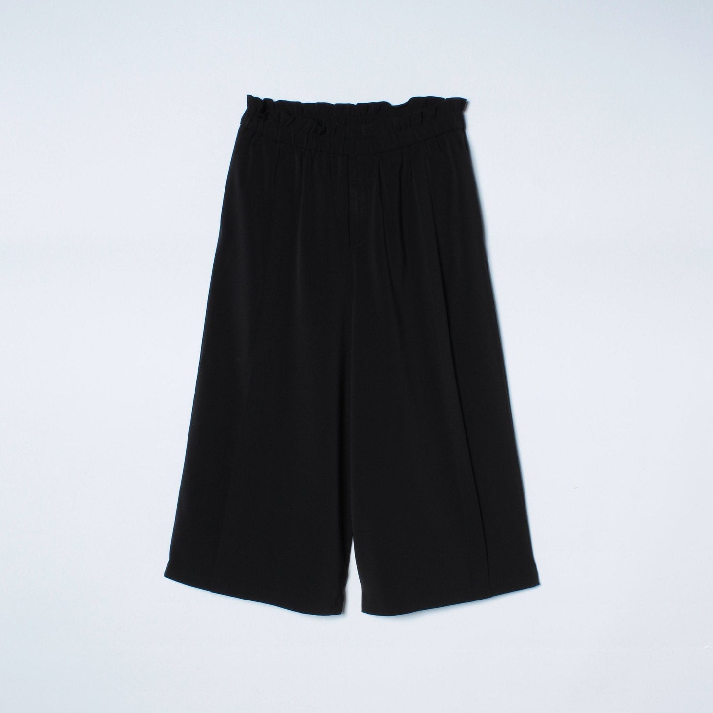 【手洗い可能】ワイドクロップドパンツ