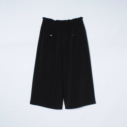 【手洗い可能】ワイドクロップドパンツ