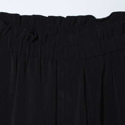 【手洗い可能】ワイドクロップドパンツ