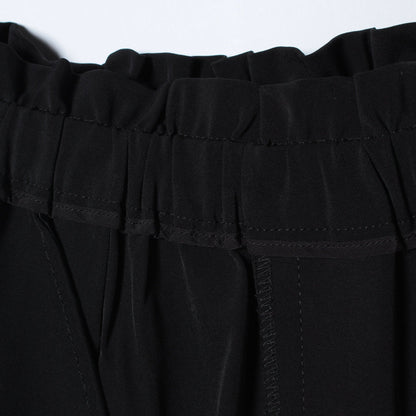 【手洗い可能】ワイドクロップドパンツ