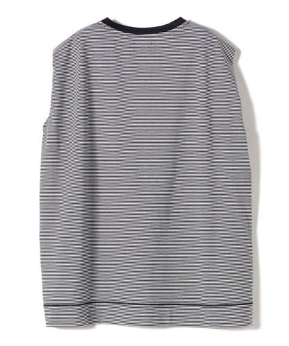 SHIPS Primary Navy Label:〈手洗い可能〉ボクシー ジャージ プルオーバー