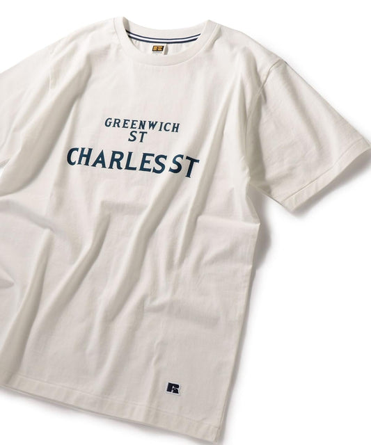 RUSSELL ATHLETIC×SHIPS: 別注 プリント Tシャツ 19SS