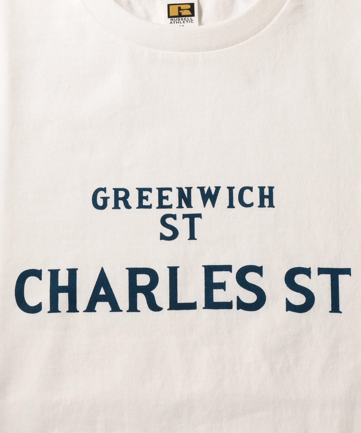 RUSSELL ATHLETIC×SHIPS: 別注 プリント Tシャツ 19SS