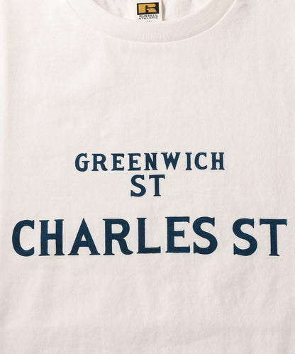 RUSSELL ATHLETIC×SHIPS: 別注 プリント Tシャツ 19SS