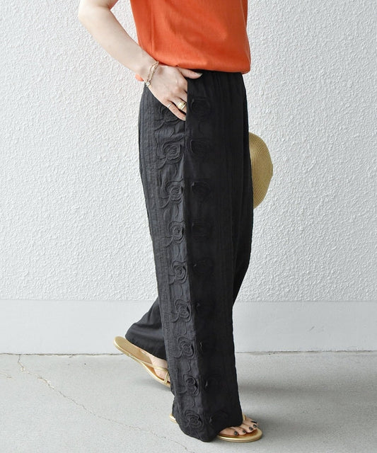 bon_meur: 3D エンブロ ロングパンツ