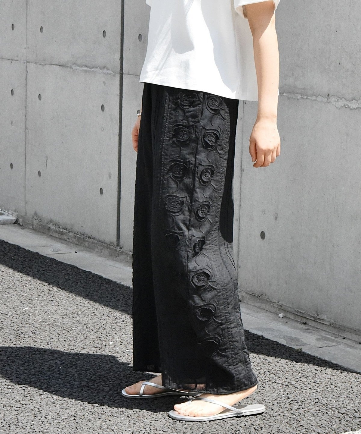 bon_meur: 3D エンブロ ロングパンツ
